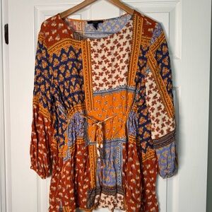 Patchwork Floral Women's Top